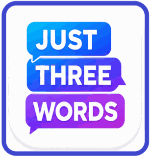 Just Three Words app icon